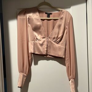 Forever 21 Pink Satin Top